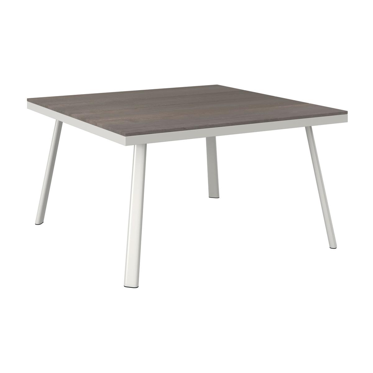 DINING-LOUNGESET ELISA - Weiss/Dunkelgrau, Modern, Kunststoff/Textil (238/74/75cm) - Bessagi Garden