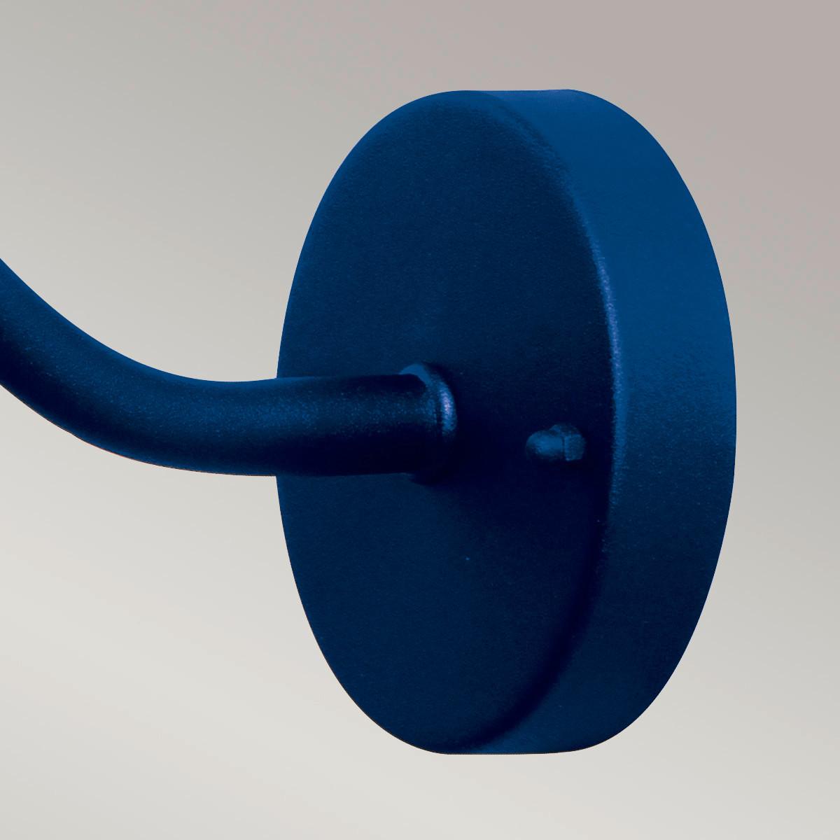 Kültéri Falilámpa Klampenborg-Nvb - kék, Konventionell, üveg/fém (42/27.5/25.5cm) - Elstead Lighting