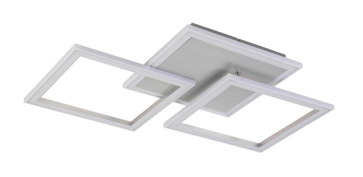 Led Mennyezeti Lámpa Qinton - alumíniumszínű, Romantik / Landhaus, műanyag/fém (95/44/7,3cm) - Premium Living