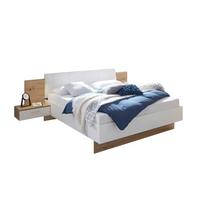 Ágykeret Éjjeliszekrénnyel Masare - Artisan tölgy/fehér, Modern, faalapú anyag (180/200cm)
