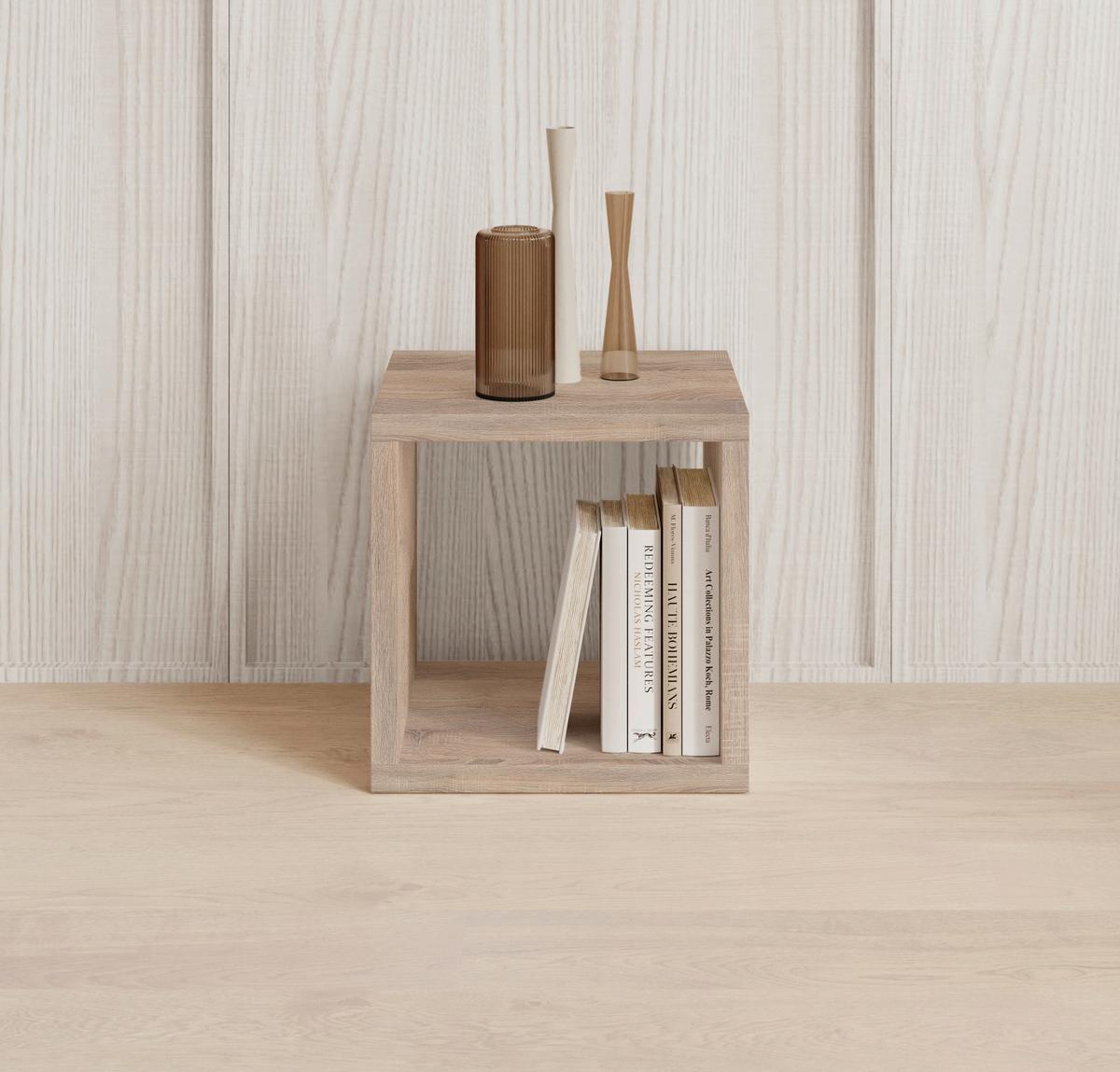 REGAŁ DZIAŁOWY STYLE - kolor dębu sonoma, Design, materiał drewnopochodny (41/41/38cm) - Carryhome