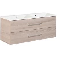 Waschtischkombi "B.Clever" , esche - Eschefarben/Weiß, MODERN, Holzwerkstoff/Kunststoff (120,0cm) - MID.YOU