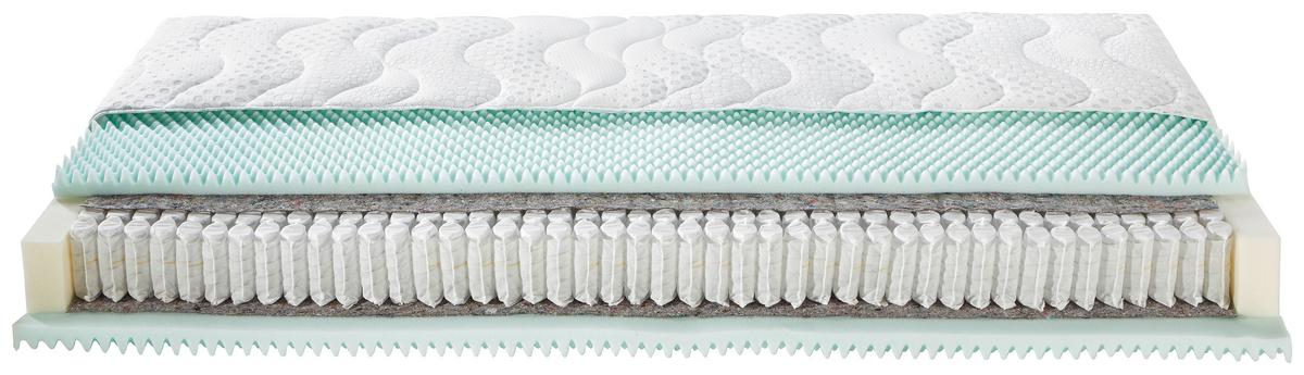 Taschenfederkernmatratze Trevi H3 ca. 200x200cm - Weiß, Textil (200/200cm) - Premium Living