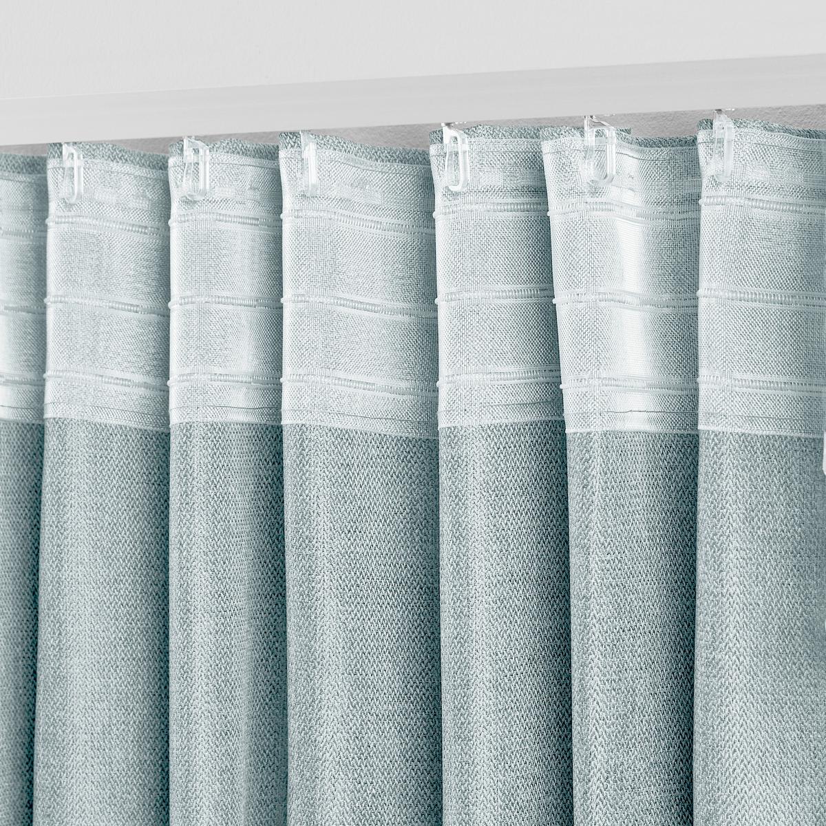 Končana Zavesa Andi 2 Kos - srebrne barve, Konvencionalno, tekstil (140/245cm) - Modern Living