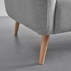 2-SITS SOFFA PIA - ljusgrå/naturfärgad, Modern, trä/textil (146/76/75cm) - Bessagi Home