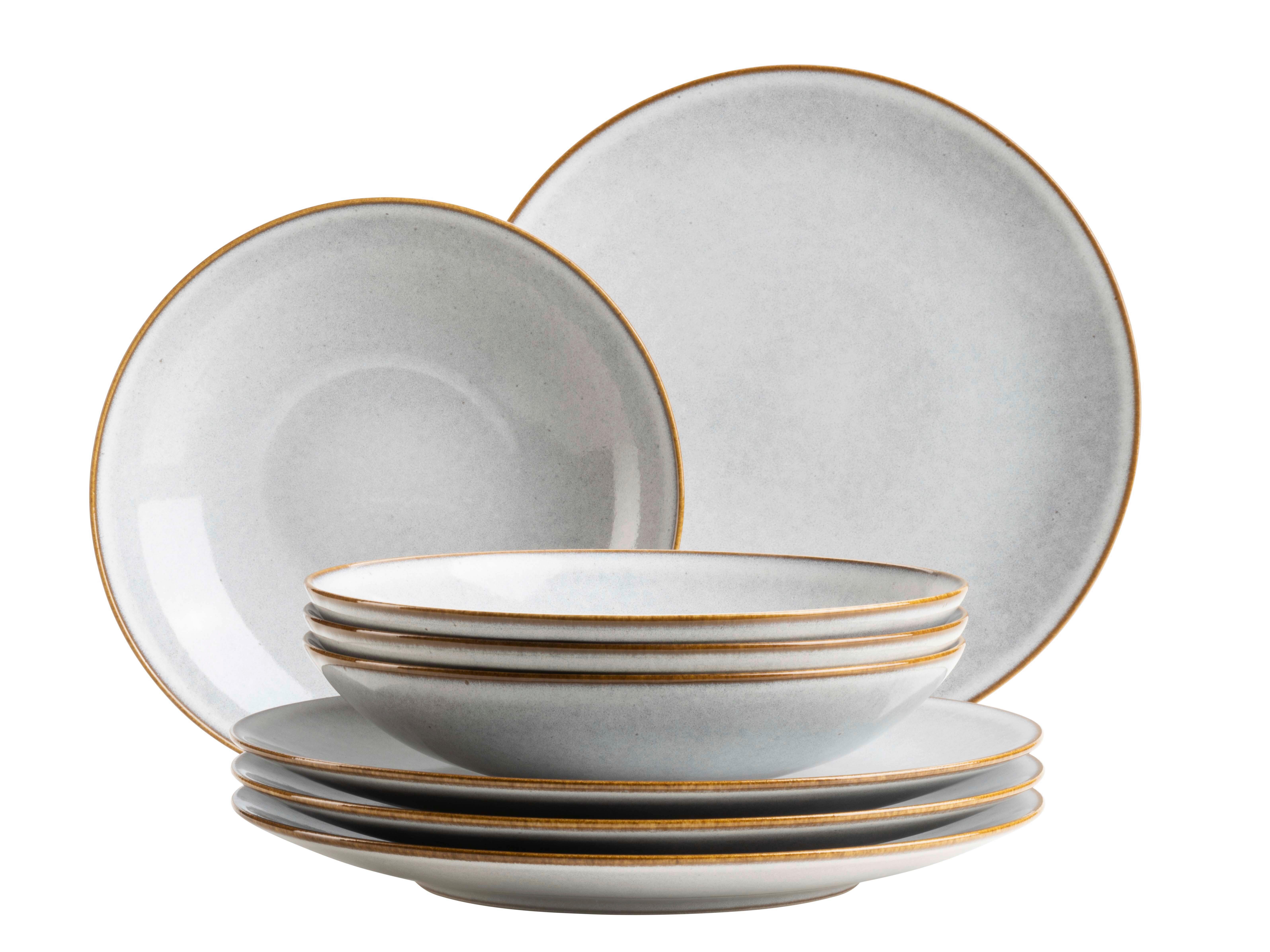 TAFELSERVICE 935601 SMOKYS TAFELSERVICE - Weiss, Basics, Keramik - Mäser