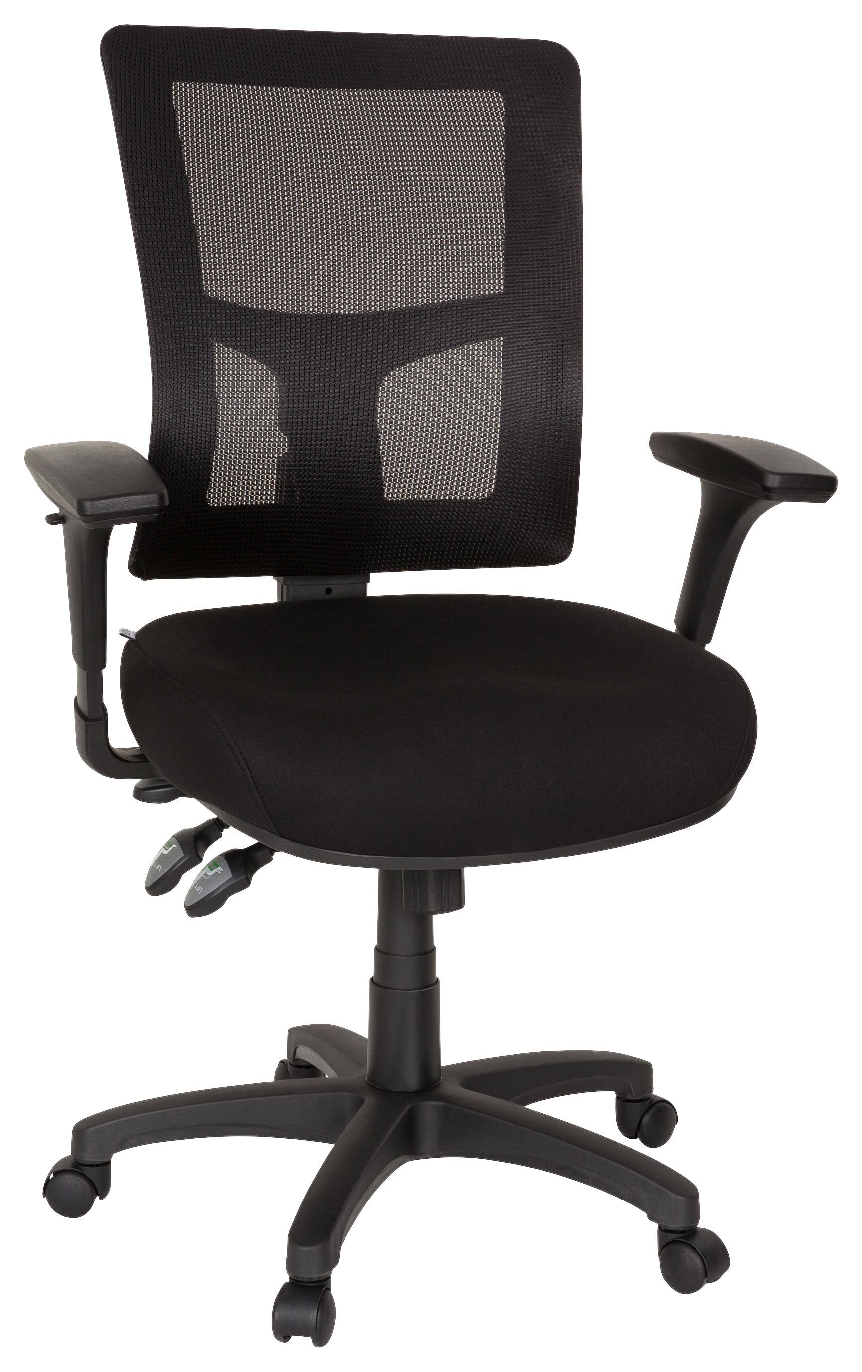 Drehstuhl Impact Pro Schwarz - Schwarz, MODERN, Kunststoff/Textil (71/116/62cm) - MID.YOU