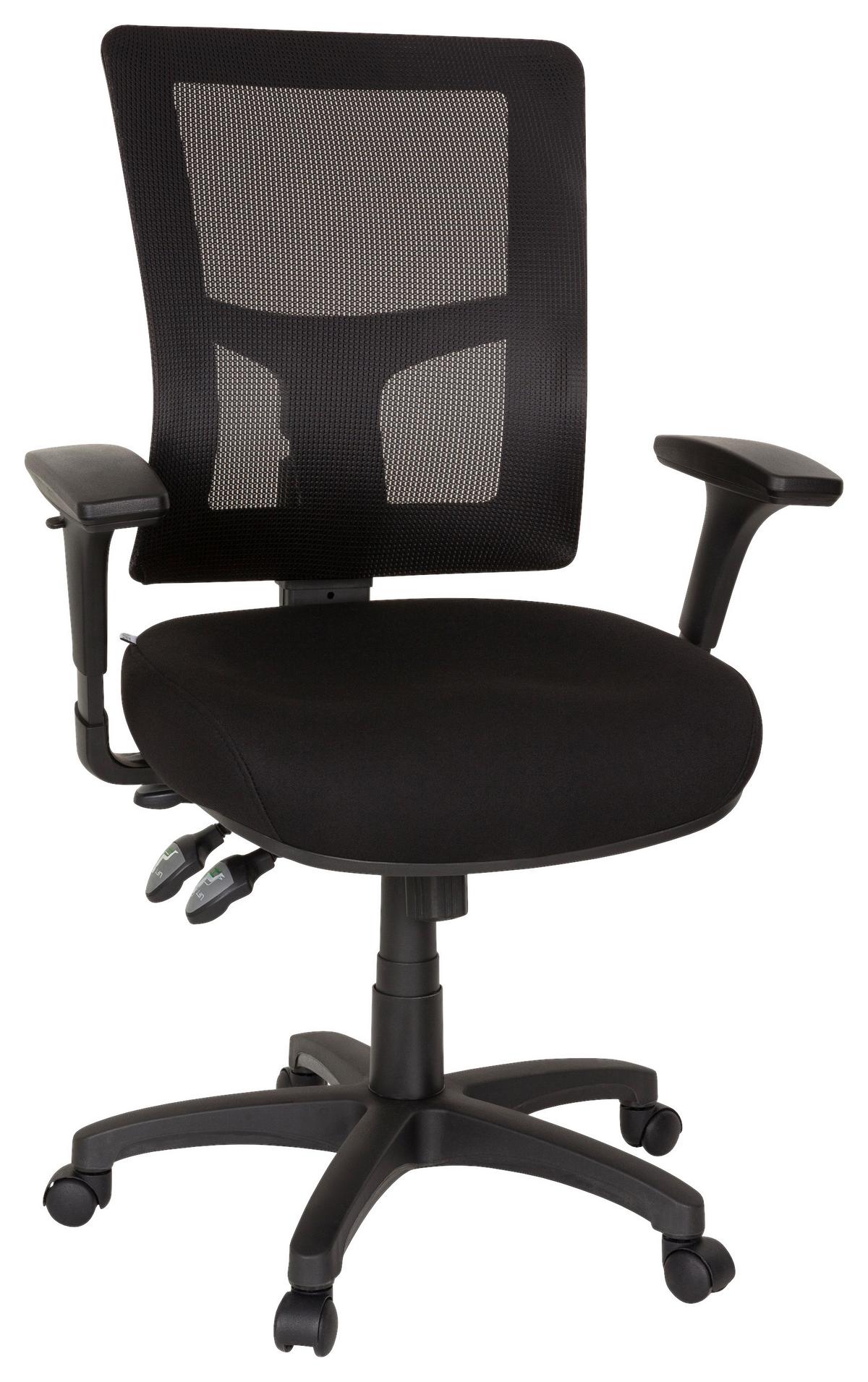 Drehstuhl Impact Pro Schwarz - Schwarz, MODERN, Kunststoff/Textil (71/116/62cm) - MID.YOU