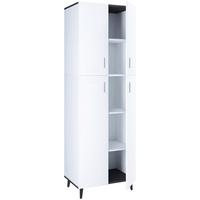 MEHRZWECKSCHRANK LANDOS - Weiss/Anthrazit, Design, Holzwerkstoff (60/184/39cm) - MID.YOU
