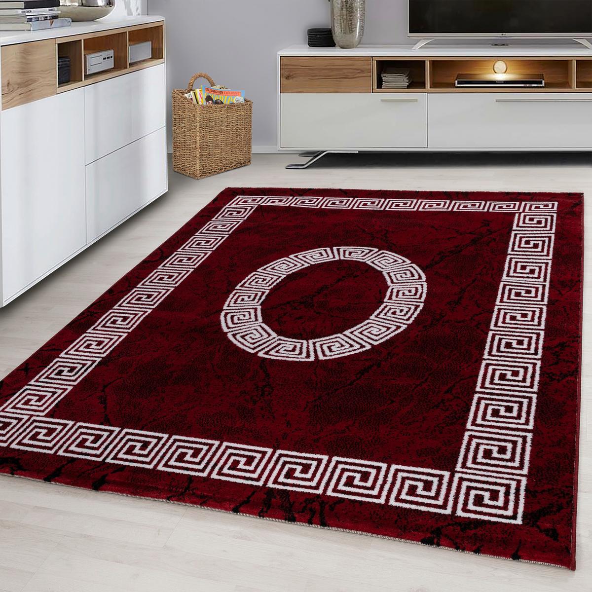 Tkana Preproga Plus, Rdeča/bela Ca. 80x150cm - rdeča/bela, Design, tekstil (80/150cm) - Novel