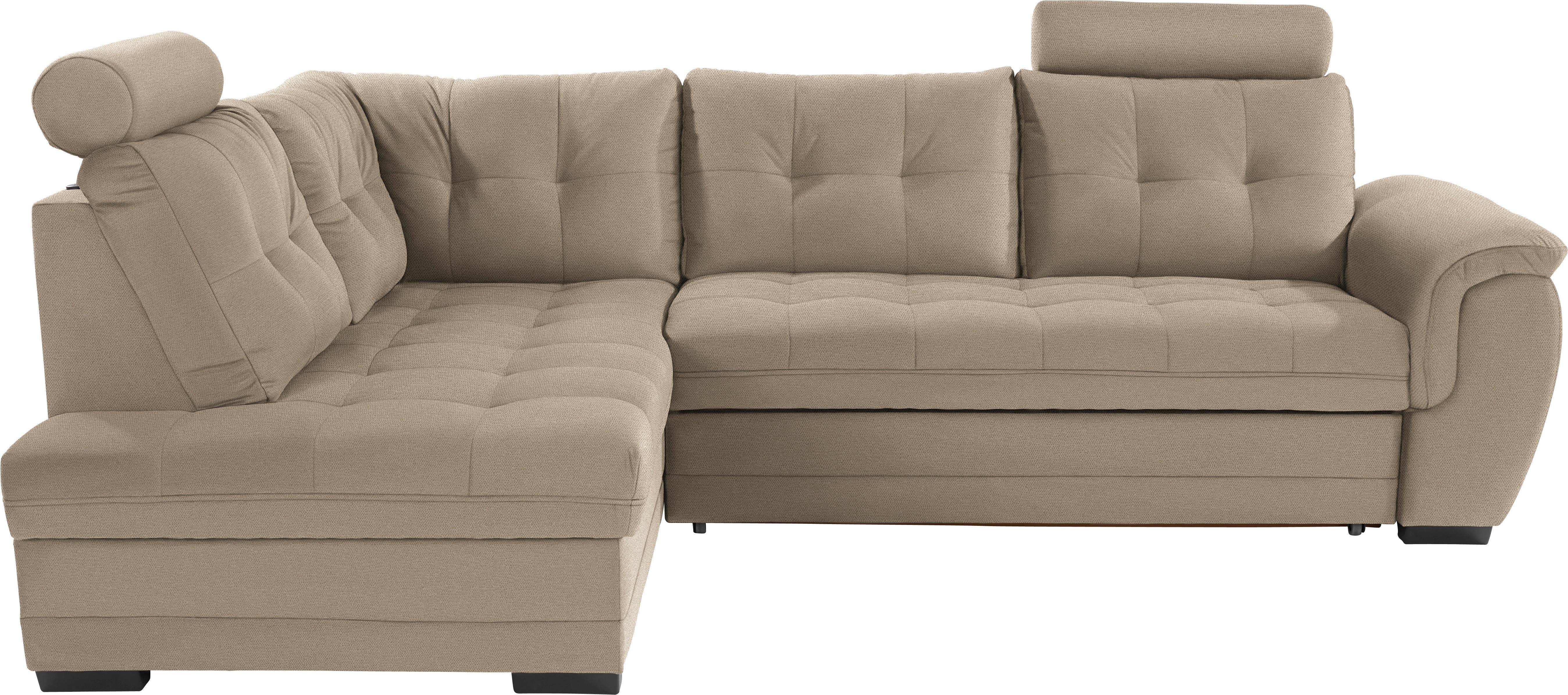Canapea modulară Falco - maro deschis, Konventionell, textil (183/251cm) - Ondega