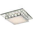 Deckenleuchte Dana, max. 12 Watt - Chromfarben/Klar, KONVENTIONELL, Glas/Kunststoff (25/25/7,5cm) - Mömax modern living