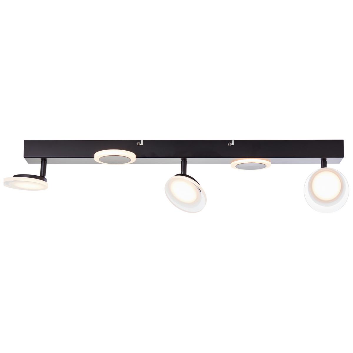 LED-Strahler Meriza Schwarz max. 22 Watt - Schwarz, Design, Kunststoff/Metall (16/70/15cm) - Brilliant