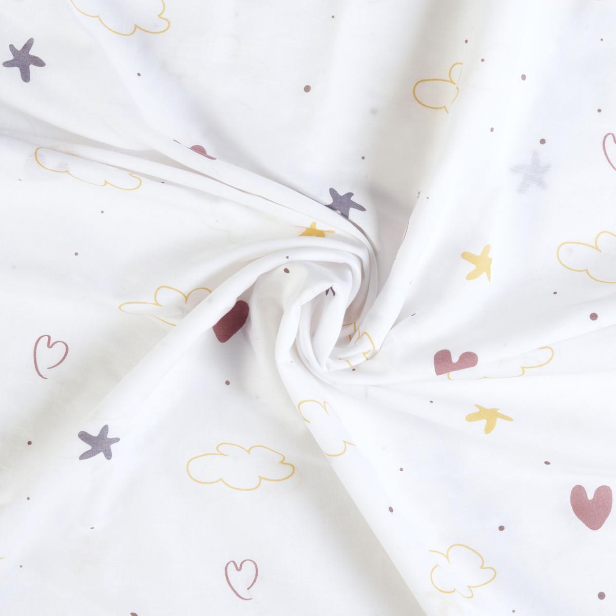 Kinderbettwäsche Sammy ca. 100x135cm - Weiss, Modern, Textil (100/135cm) - Premium Living