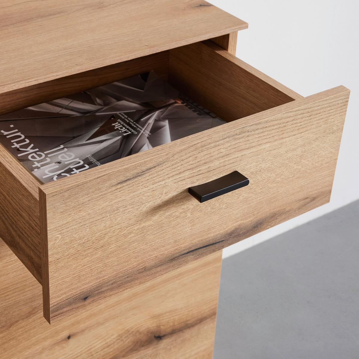 Sideboard Verdana in Eiche/Grau - MODERN, Holzwerkstoff/Kunststoff (177,9/88/44,8cm) - Mömax