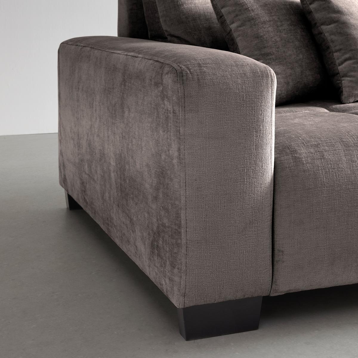 Bigsofa Matteo Grau - Schwarz/Grau, MODERN, Holz (246/93/124cm) - Based