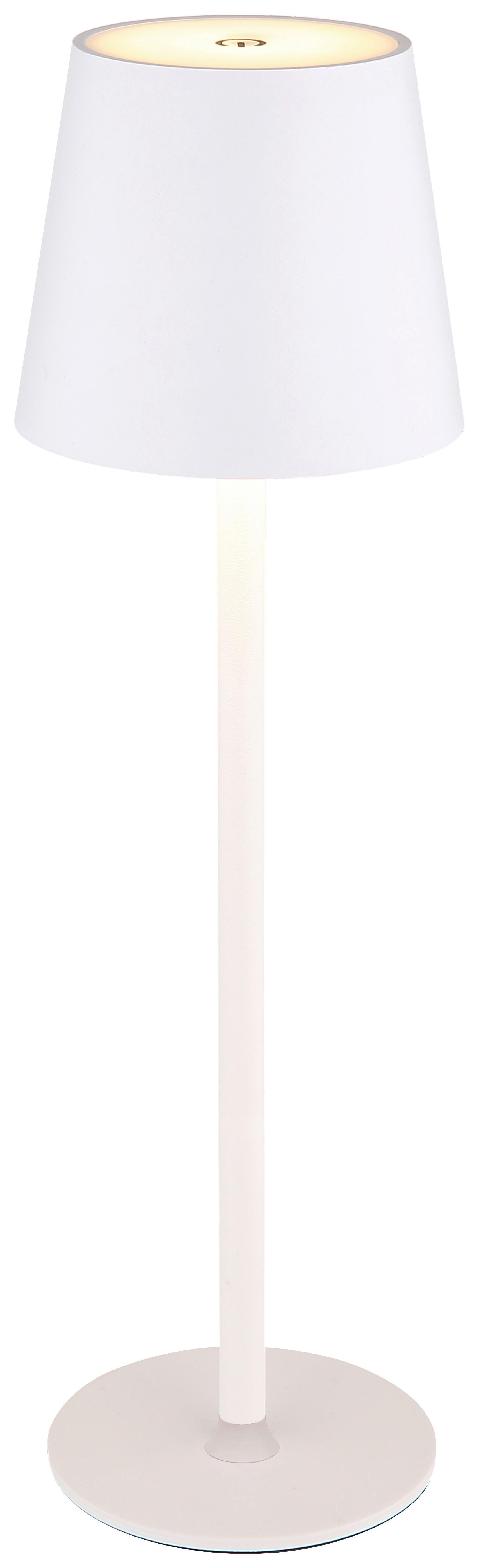 Akku-tischleuchte Weiß Max. 2,89 Watt - Weiss, Modern, Kunststoff/Metall (10,6/36cm) - Mömax