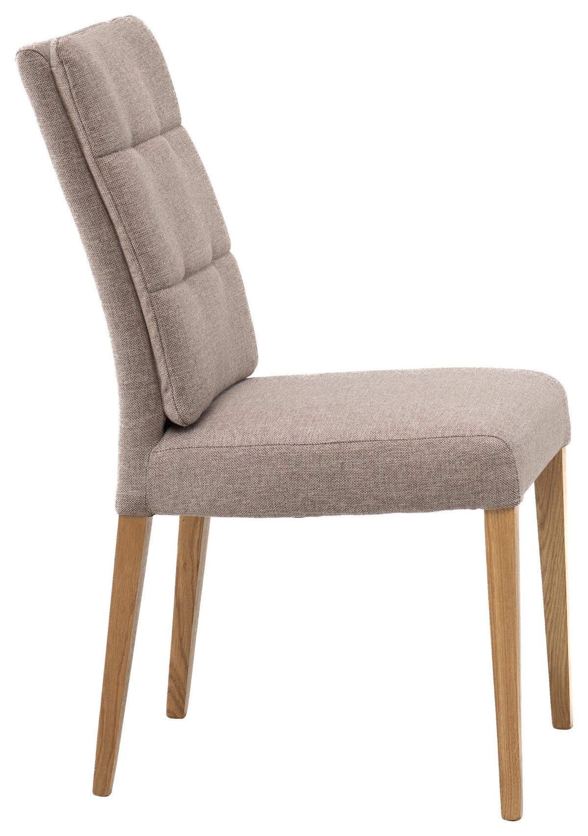 Stuhl Linda Eiche/Anthrazit - Cappuccino, MODERN, Holz/Textil (48/97/66cm) - Mömax