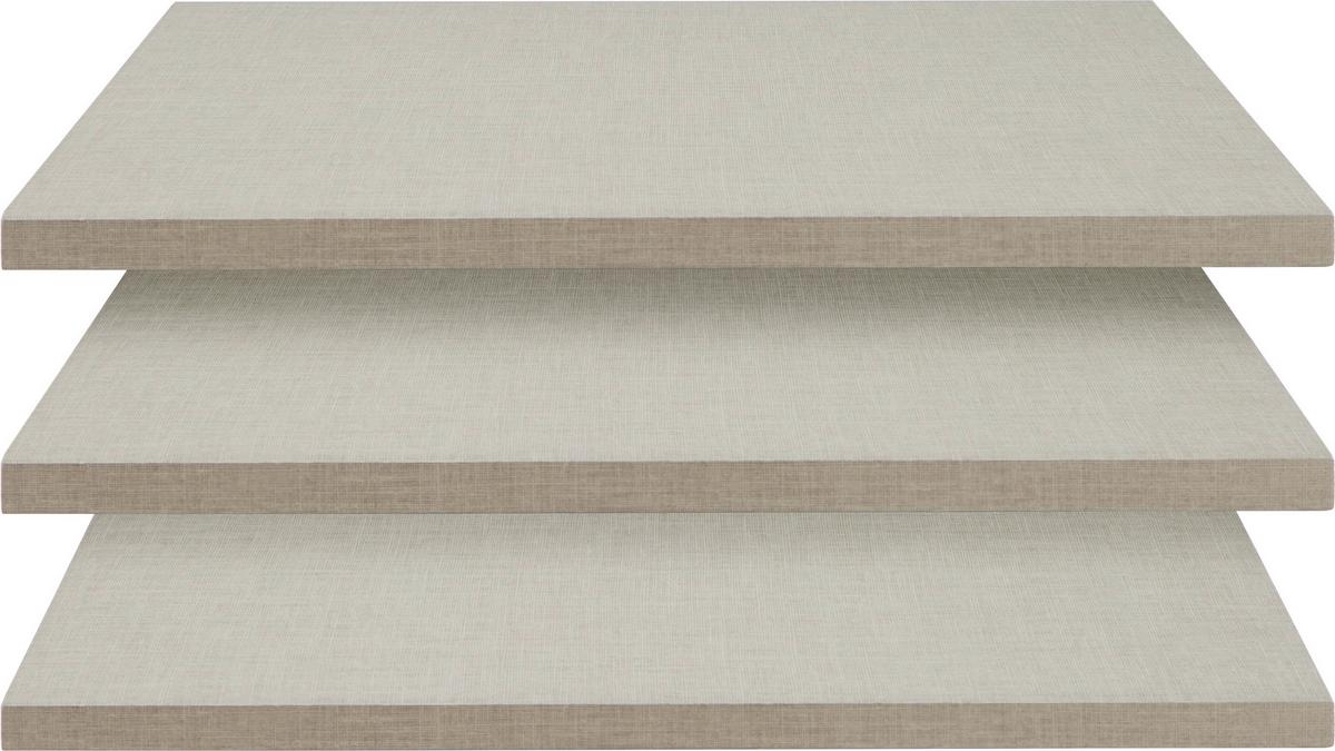 Set Polic Dodatki - siva, leseni material (43/1,6/48cm) - Mömax