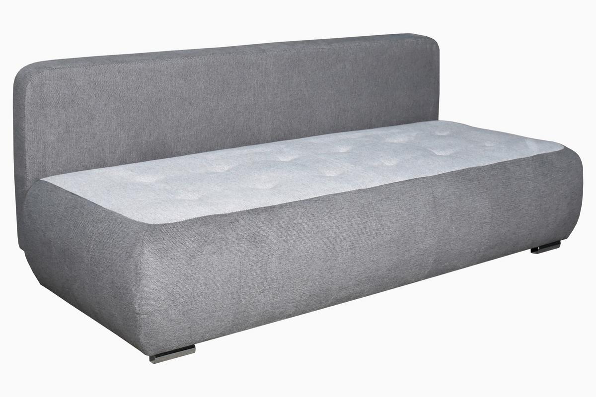 Trosjed Na Razvlačenje Aruba - sivo-bijela/siva, Moderno, drvni materijal/tekstil (208/83/97cm) - Based