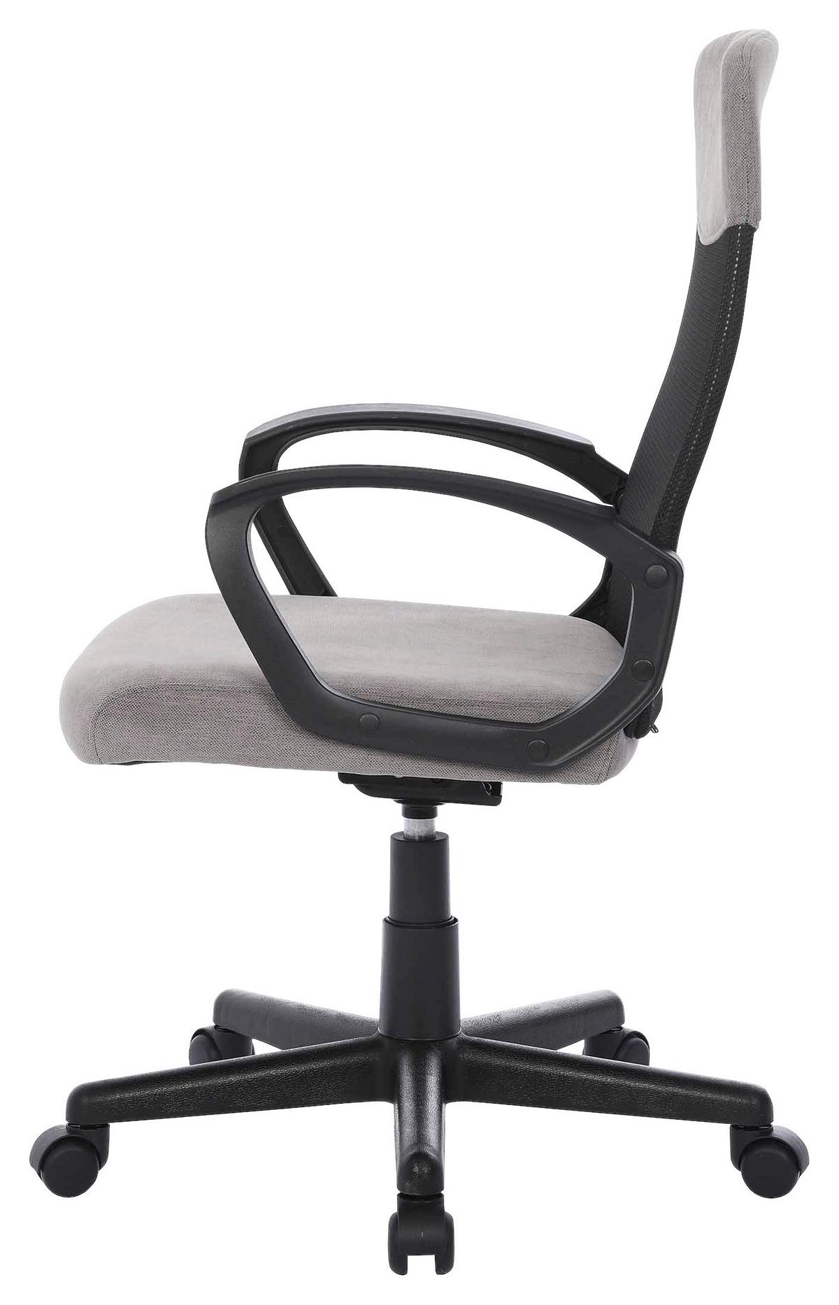 Uredska Stolica Lucas - siva/crna, Moderno, drvo/metal (58/94-104/62cm) - Based