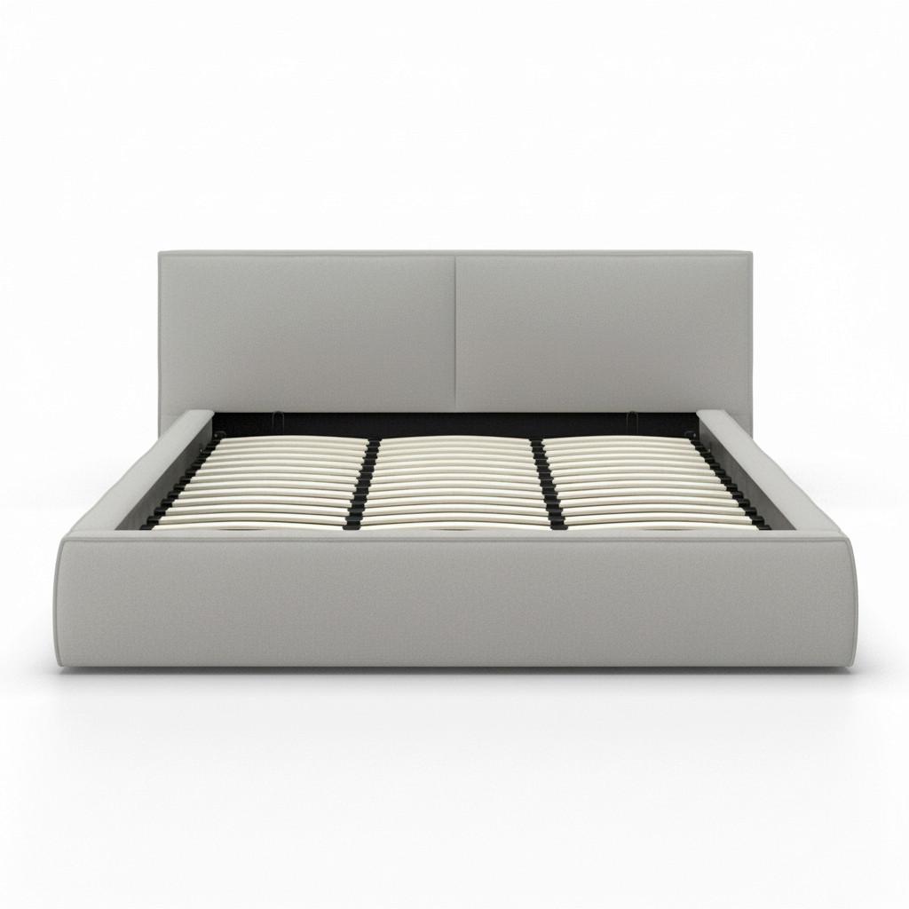 STOPPAD SÄNG SERENA - svart/grå, Modern, metall/trämaterial (180/200cm) - Bessagi Home