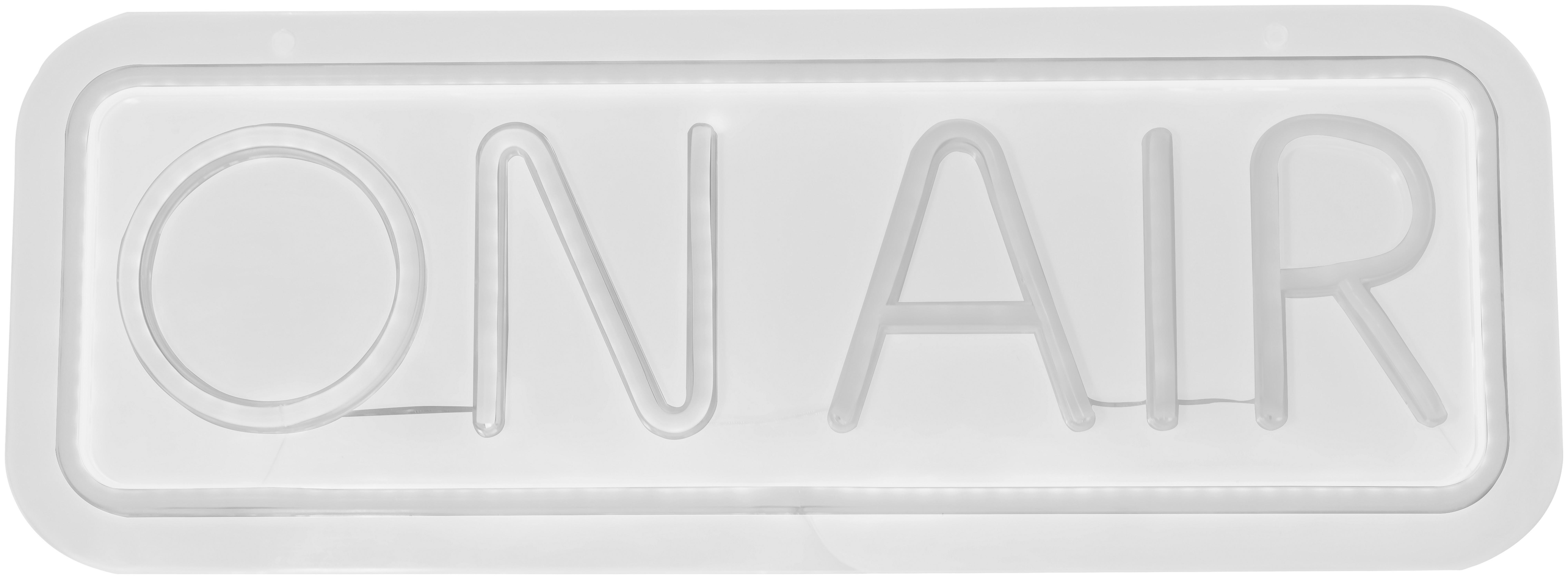 LED-Dekoleuchte Oni Weiss max. 4,5 Watt - Weiss/Transparent, Konventionell, Kunststoff (40/14/1,9cm) - Mömax