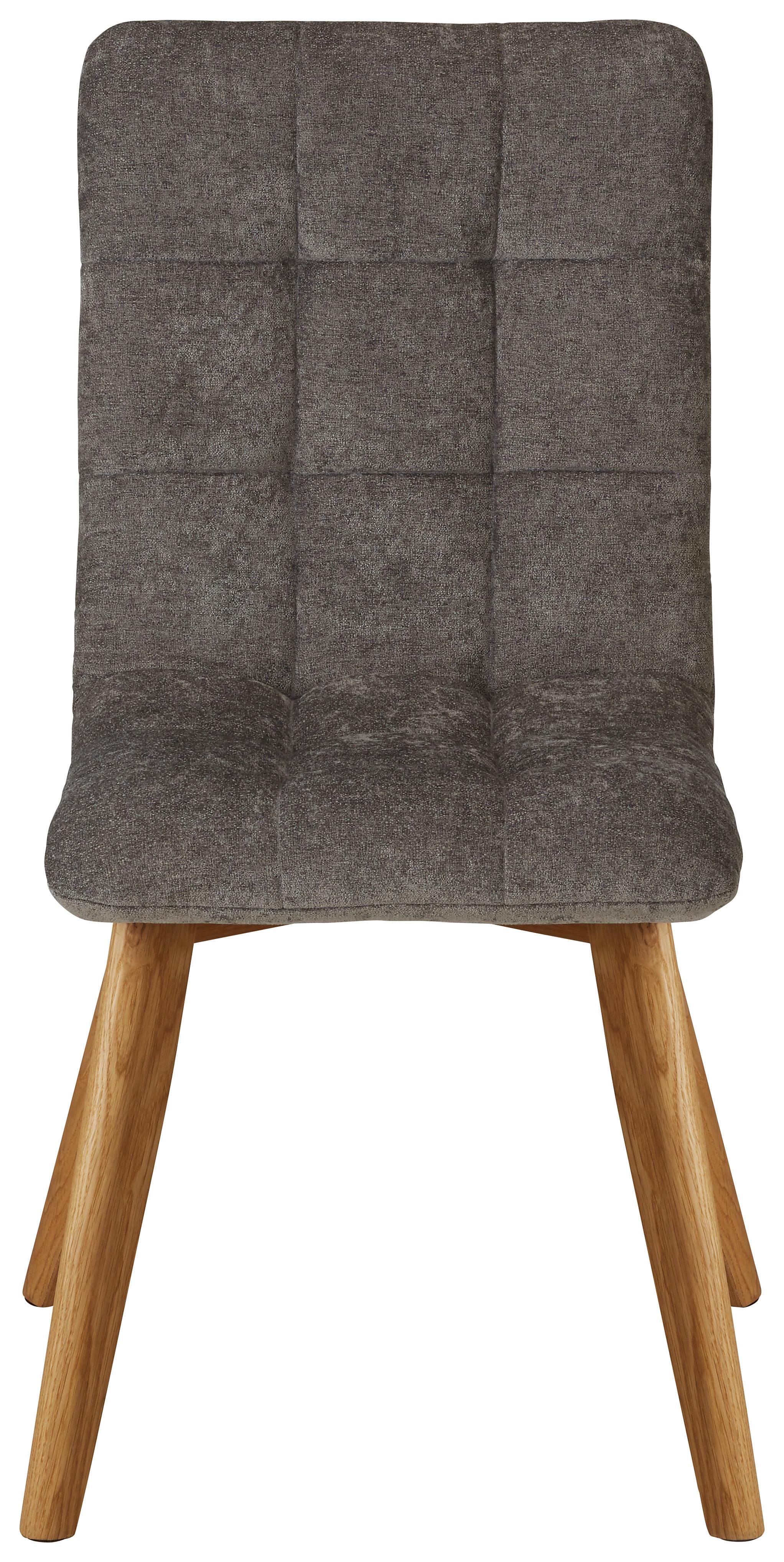 KRZESŁO SCALA - kolor dębowy/szary, Modern, drewno (47,5/92/57cm) - Zandiara
