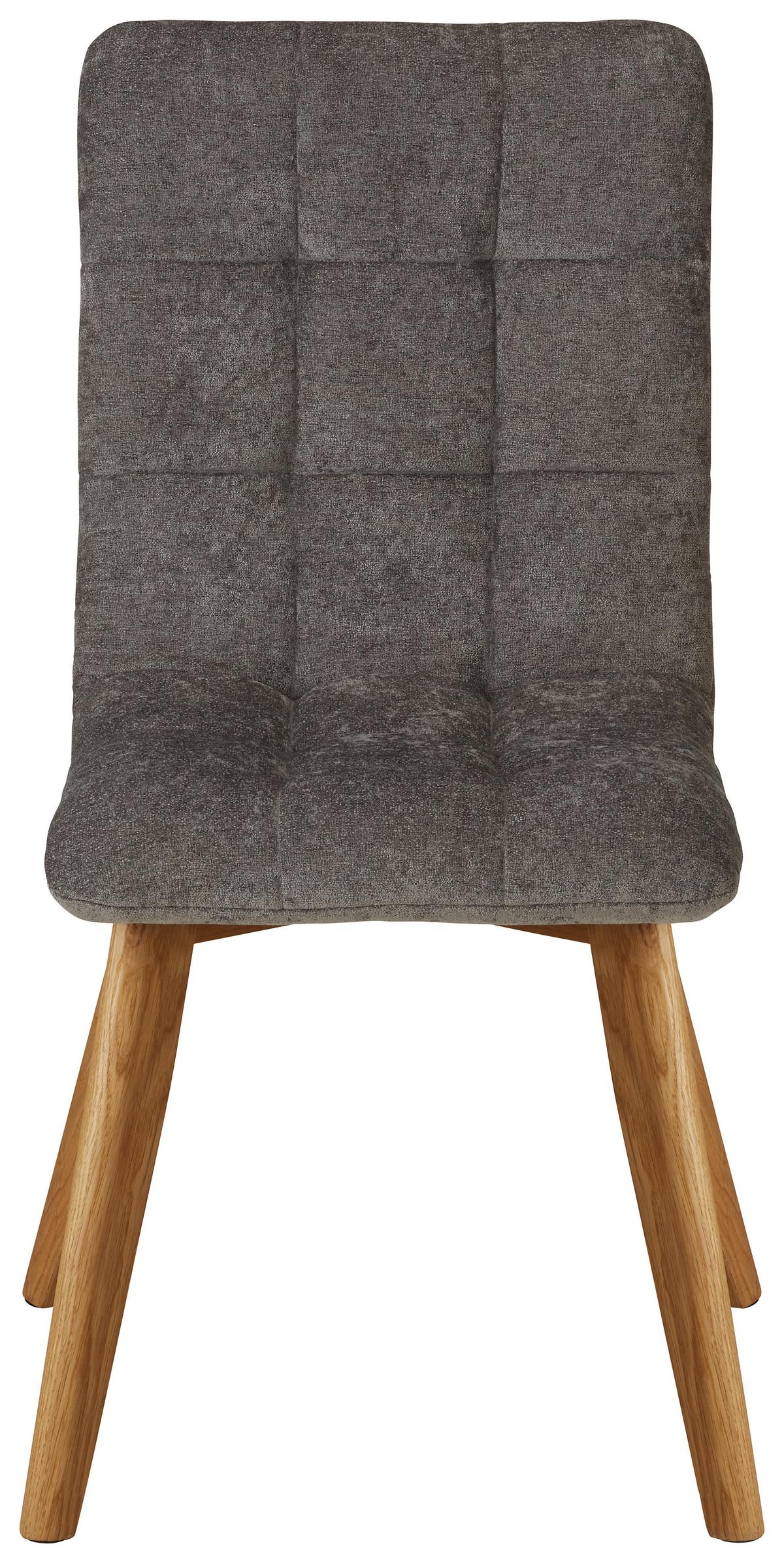 KRZESŁO SCALA - kolor dębowy/szary, Modern, drewno (47,5/92/57cm) - Zandiara