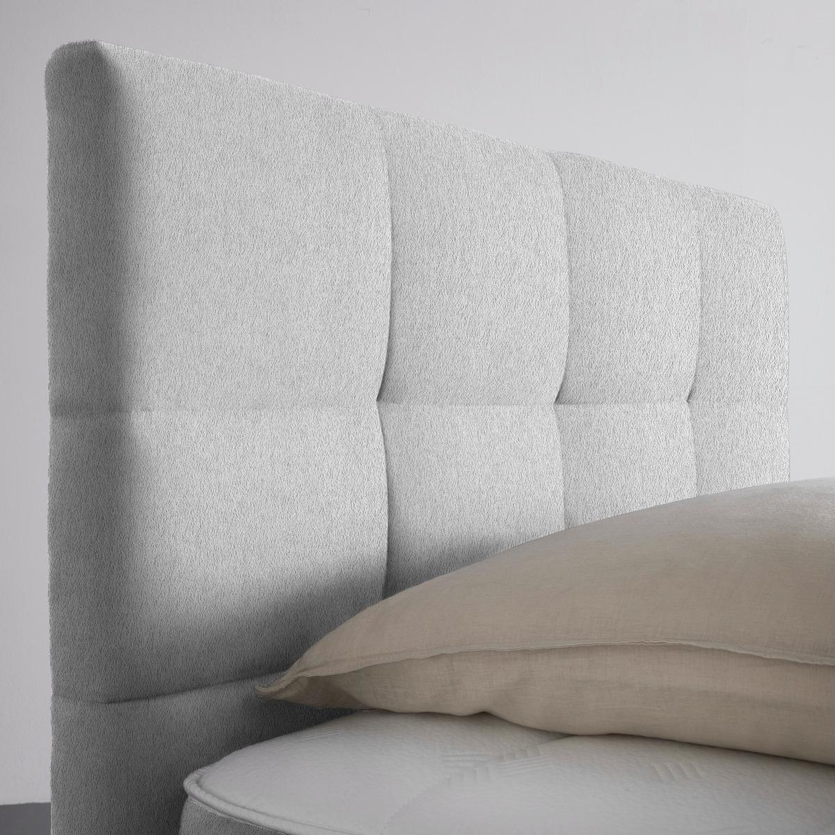 Boxbett Oviedo 140 in Hellgrau ca. 140x200cm - Hellgrau, KONVENTIONELL, Textil/Metall (140/200cm) - Mömax
