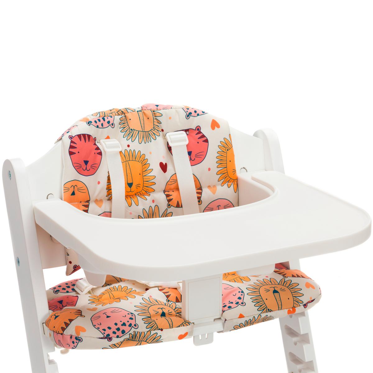 WKŁADKA DO WYSOKIEGO KRZESŁA PIA - różnokolorowy, Basics, tkanina - Fillikid