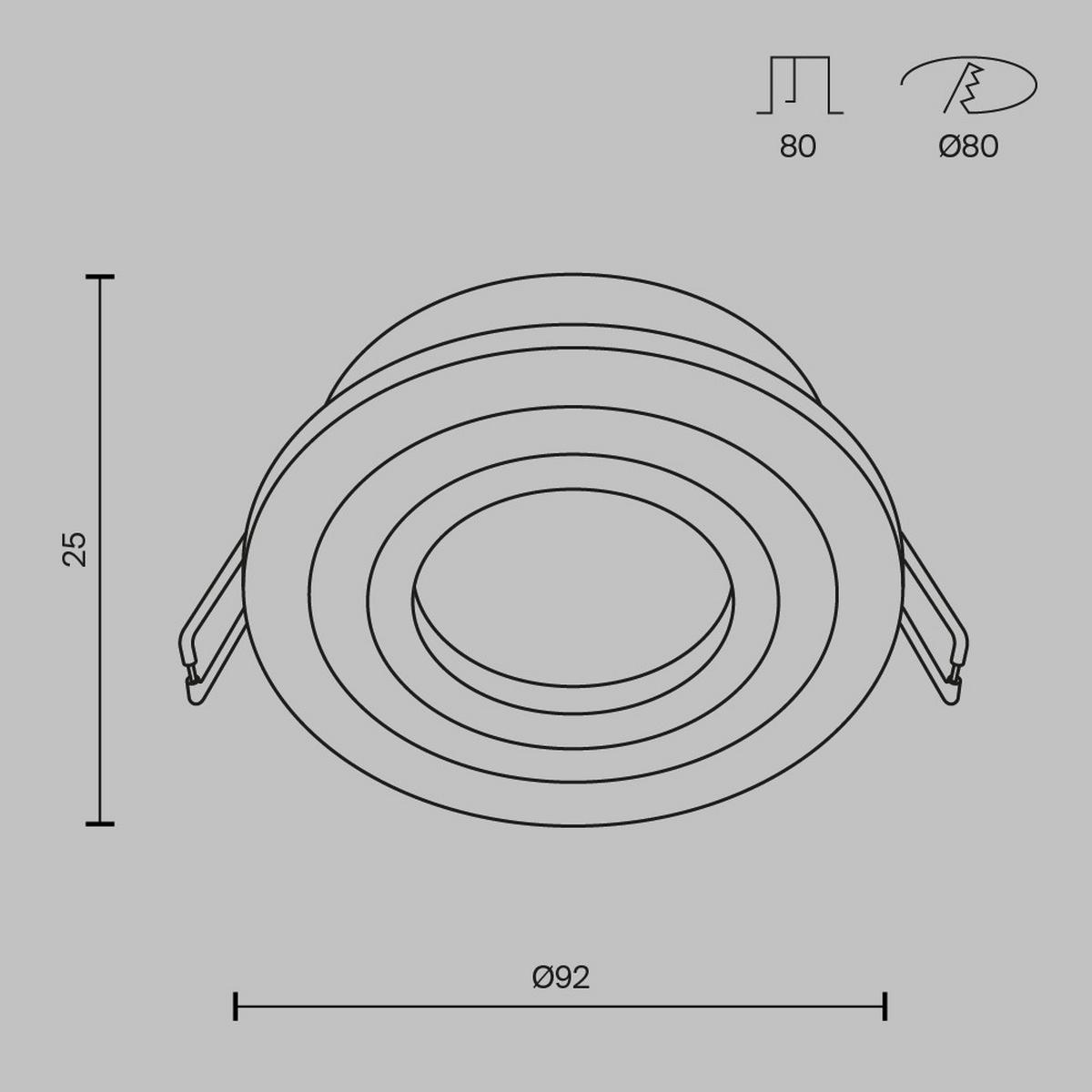 Deckenleuchte Atom Schwarz max. 10 Watt - Schwarz, Modern, Metall (9,2/2,5cm) - MAYTONI