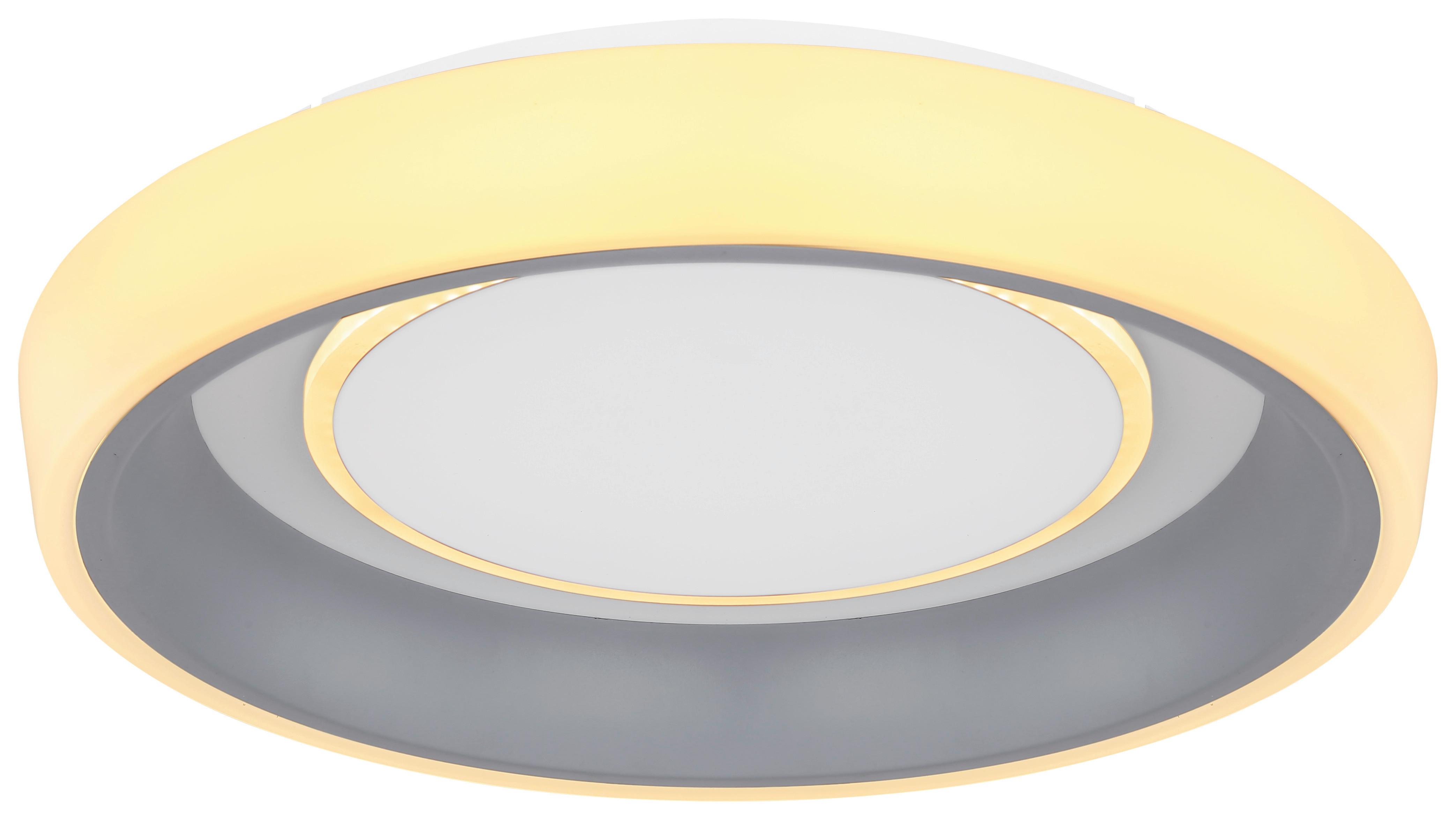 Stropna Led-svetilka Tabano, S Sijalko - bela/opal, Basics, kovina/umetna masa (50/9,5cm) - Globo