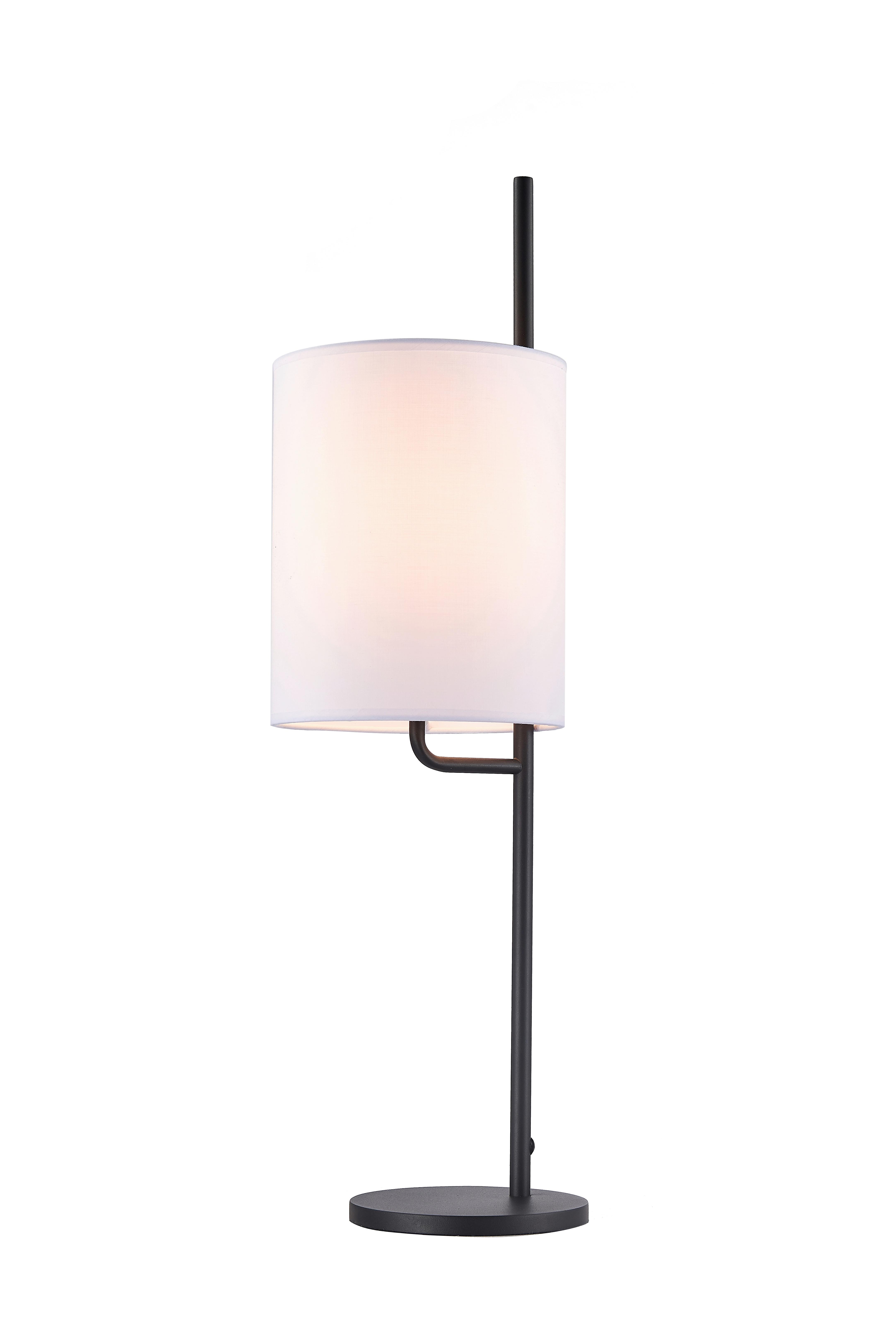 Stolna Svjetiljka Tokyo - bijela/crna, Design, metal/tekstil (18/18/63,9cm)