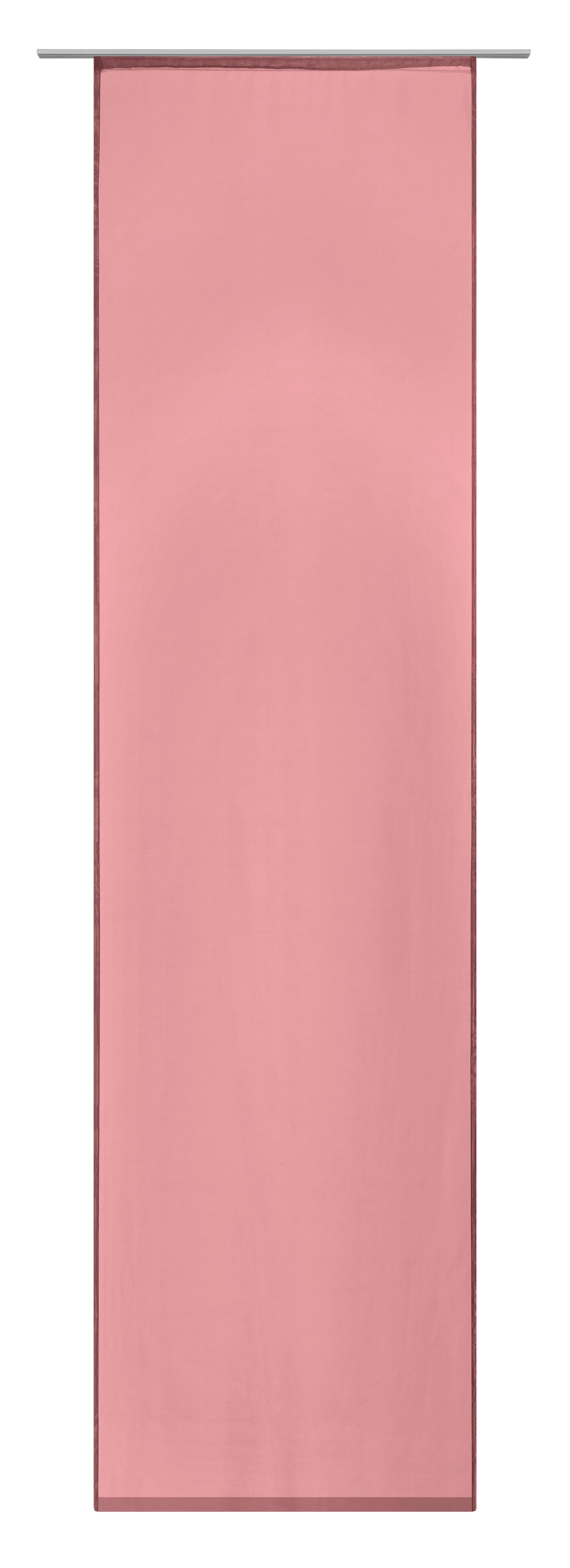 Flächenvorhang Flipp in Rosa ca. 60x245cm - Rosa, Textil (60/245cm) - Based