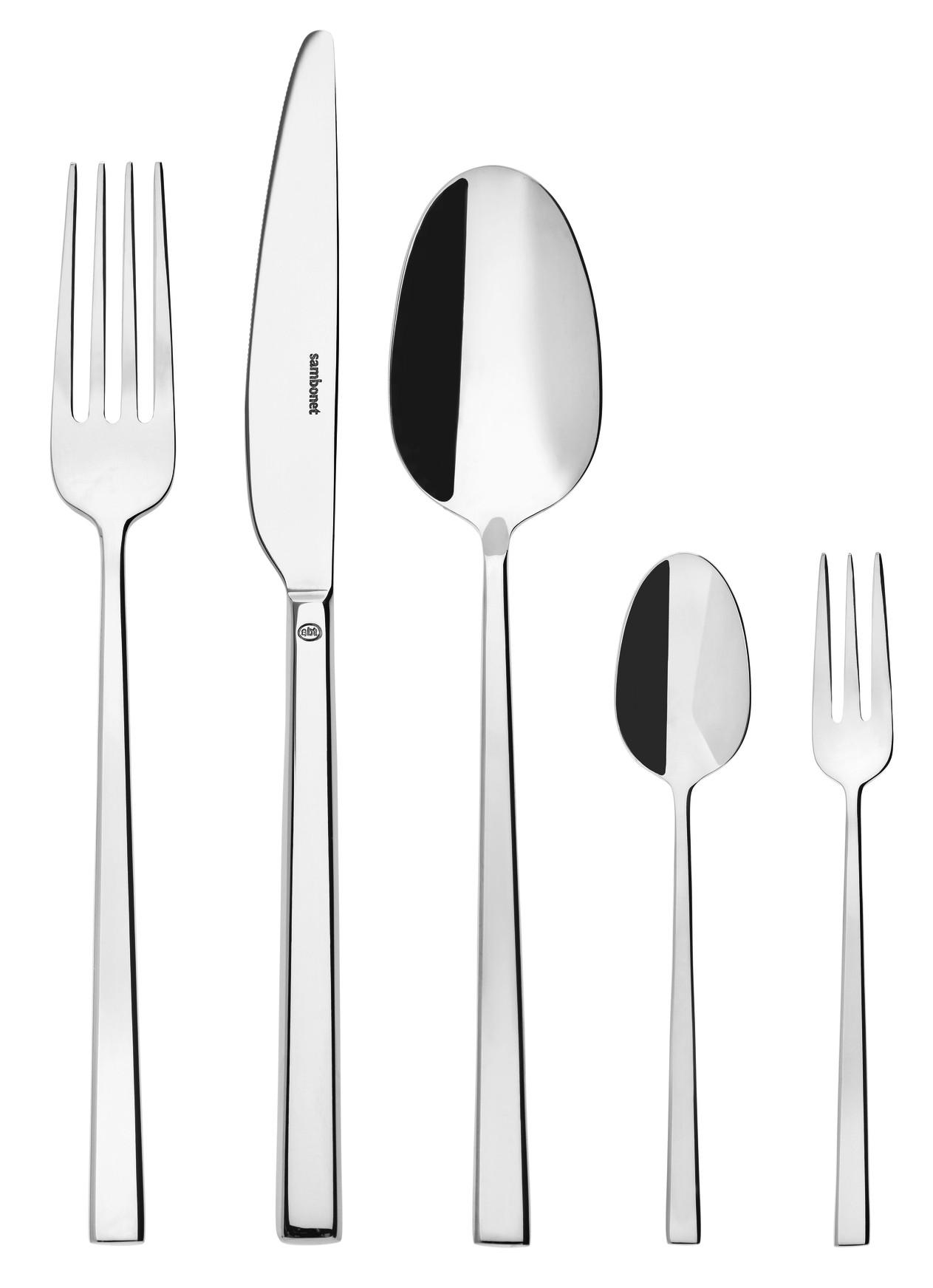 ZESTAW SZTUĆCÓW 52562-N2 SAMBONET - kolor stalowy, Basics, metal - Sambonet