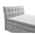 Boxspringbett in Hellgrau ca. 180x200 cm inkl. Topper - Silberfarben/Hellgrau, KONVENTIONELL, Holzwerkstoff/Kunststoff (180/200cm) - Livetastic Boxspringbett in Hellgrau ca. 180x200 cm inkl. Topper - Silberfarben/Hellgrau, KONVENTIONELL, Holzwerkstoff/Kunststoff (180/200cm) - Livetastic