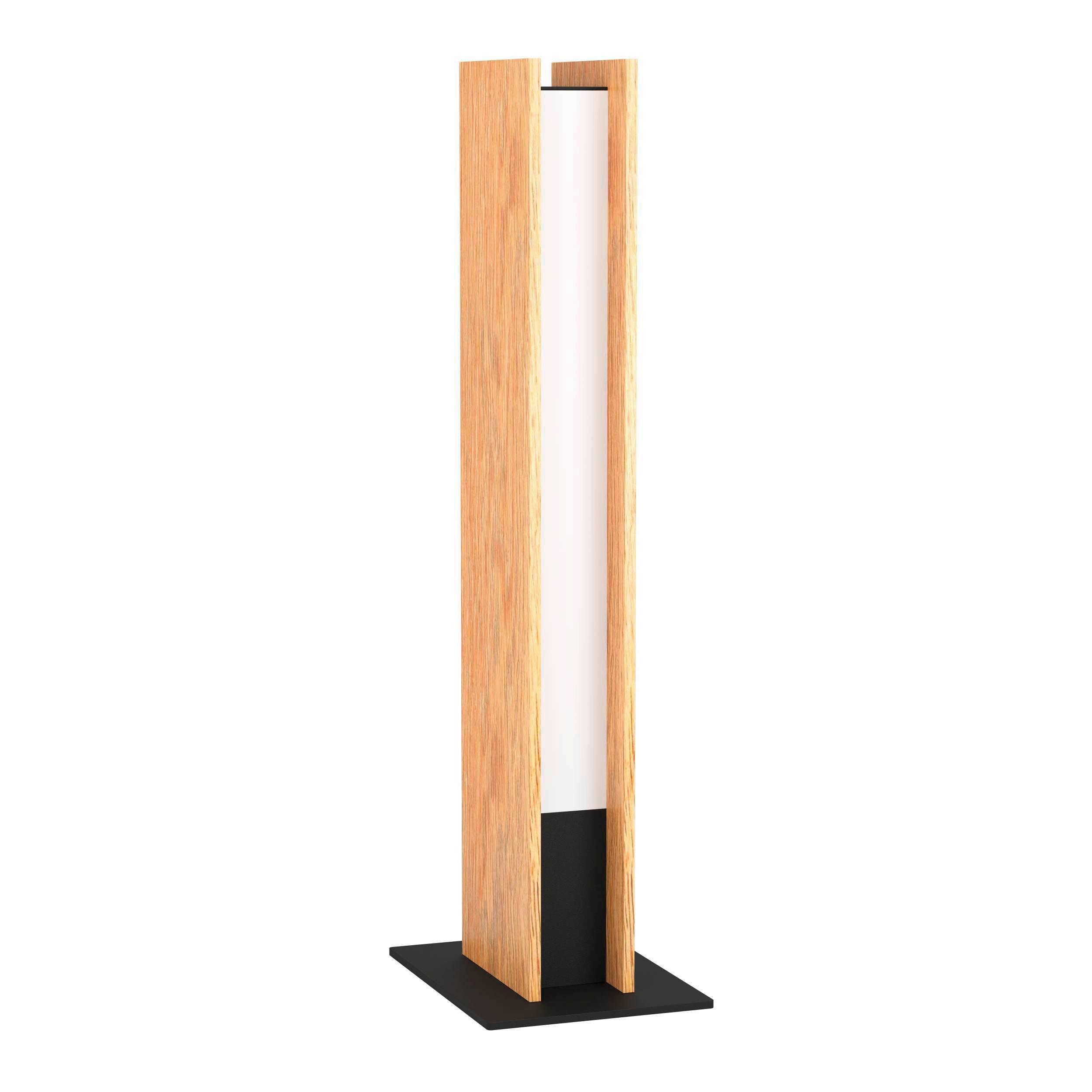 Tischleuchte 900391* Anchorena-Z - Weiss/Schwarz, Natur, Holz/Kunststoff (7,5/5,5/46,5cm) - Eglo