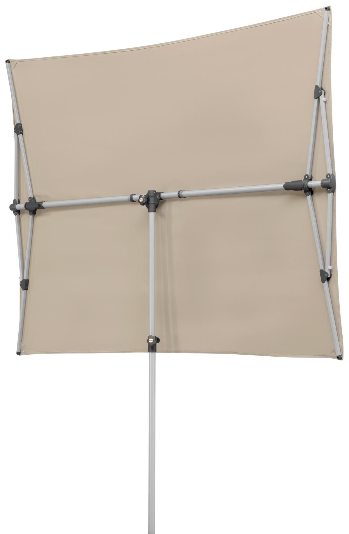 Ampelschirm Novara ca.190x188x140cm Naturfarben - Anthrazit/Naturfarben, Basics, Textil/Metall (190/188/140cm) - Schneider