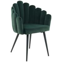 Karosszék Jeane 625 - fekete/zöld, Modern, textil/fém (61/85/58cm) - Kayoom