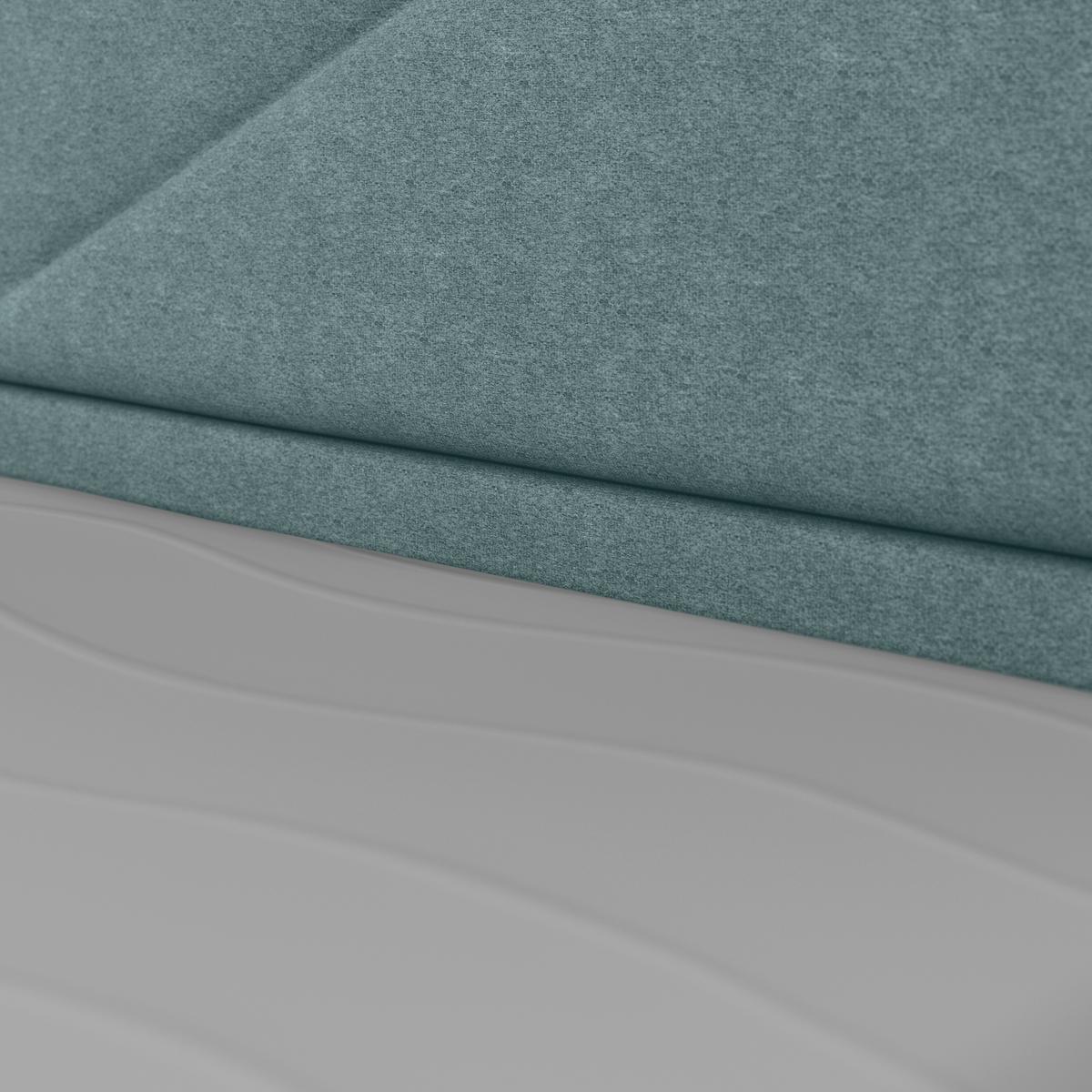 Boxspringbett Lima ca. 180x200 cm Blau - Blau, MODERN, Holz/Kunststoff (180/200cm) - MID.YOU