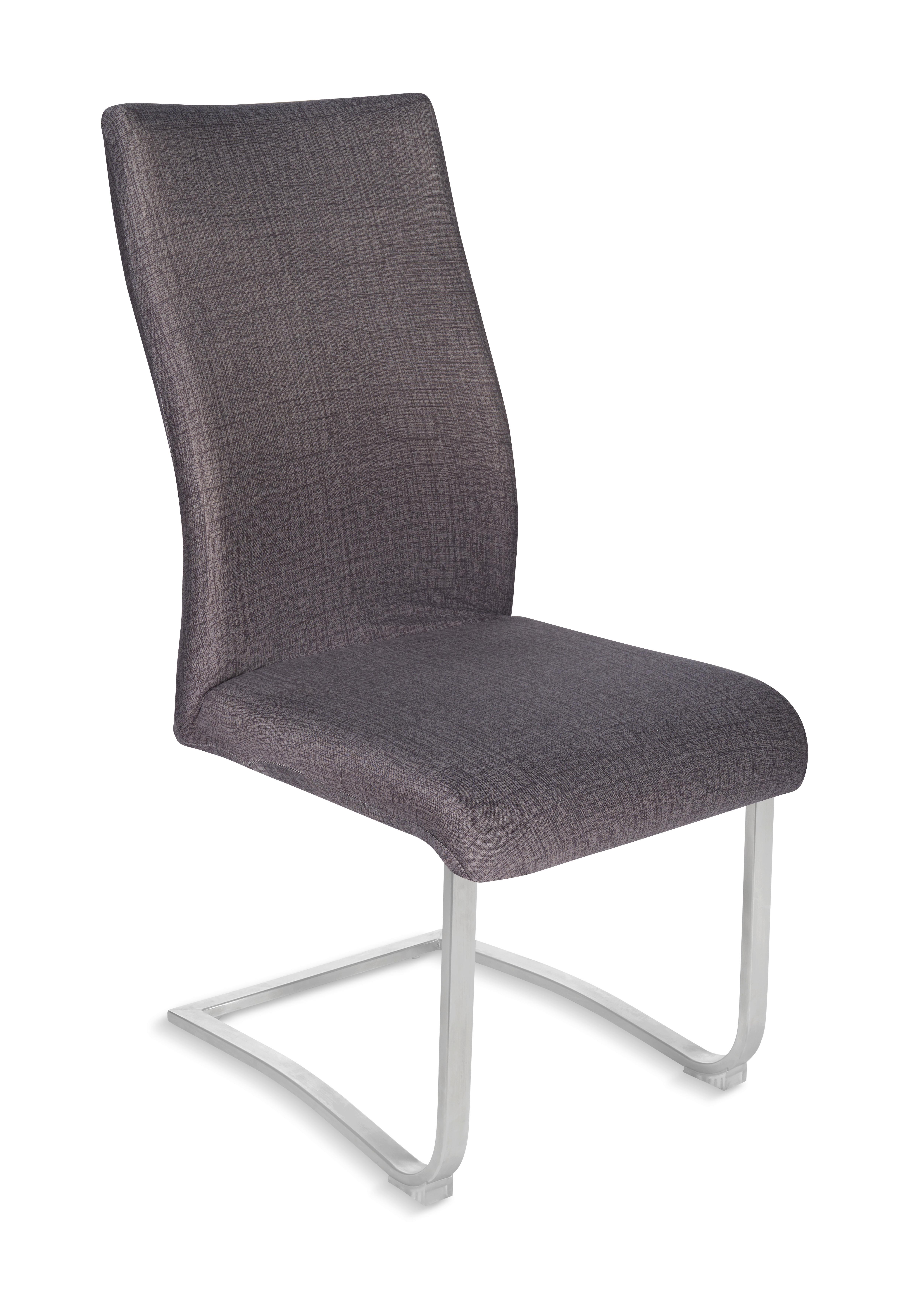 Stuhlhusse Fred Anthrazit - Anthrazit, KONVENTIONELL, Textil (48/48/68cm) - Mömax
