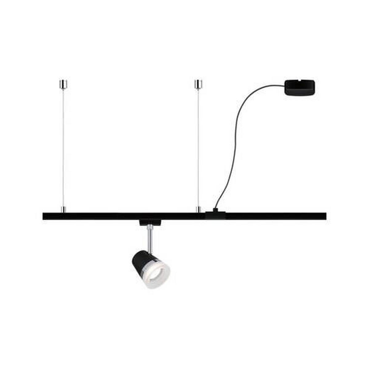 Schienensystem-Einspeiser Urail Cable Feed max. 1000 W - Schwarz, Basics, Kunststoff/Metall (70cm) - Paulmann