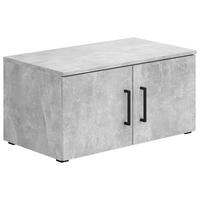 Aufsatzschrank Multistauraum Betonoptik - Schwarz/Grau, MODERN, Holzwerkstoff/Kunststoff (70/35/40cm) - Mömax