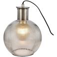 Veioză Rauchn - culoare nichel/gri, Modern, sticlă/metal (20/25cm) - Modern Living Veioză Rauchn - culoare nichel/gri, Modern, sticlă/metal (20/25cm) - Modern Living