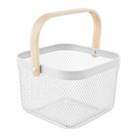 Universalkorb Weiss - Weiss, Modern, Holz/Metall (26.8/25.5/17.5cm) - Mömax