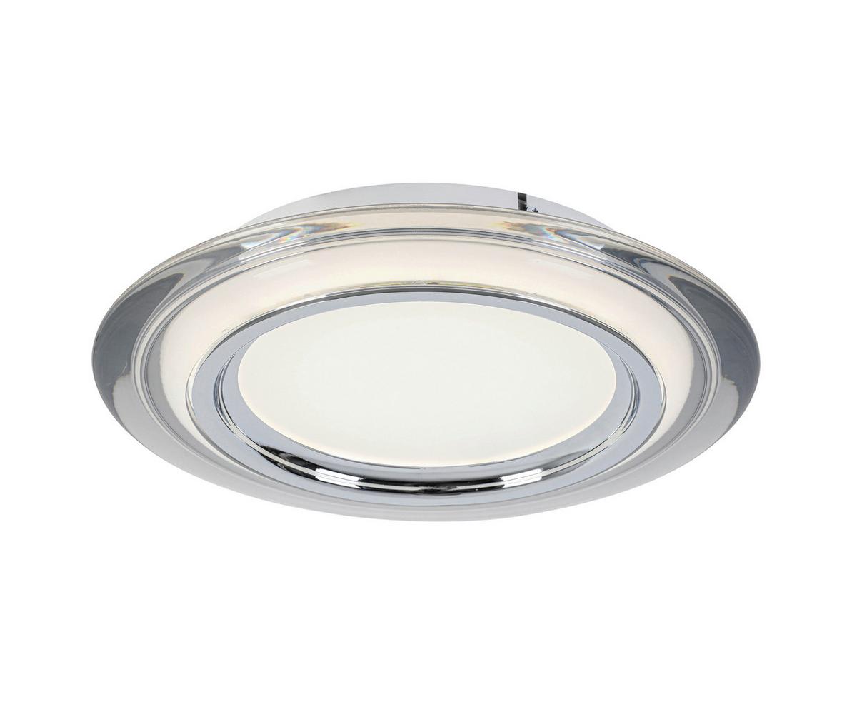 LAMPA SUFITOWA LED MACON - biały/przezroczysty, Design, tworzywo sztuczne/metal (35/6cm) - Novel