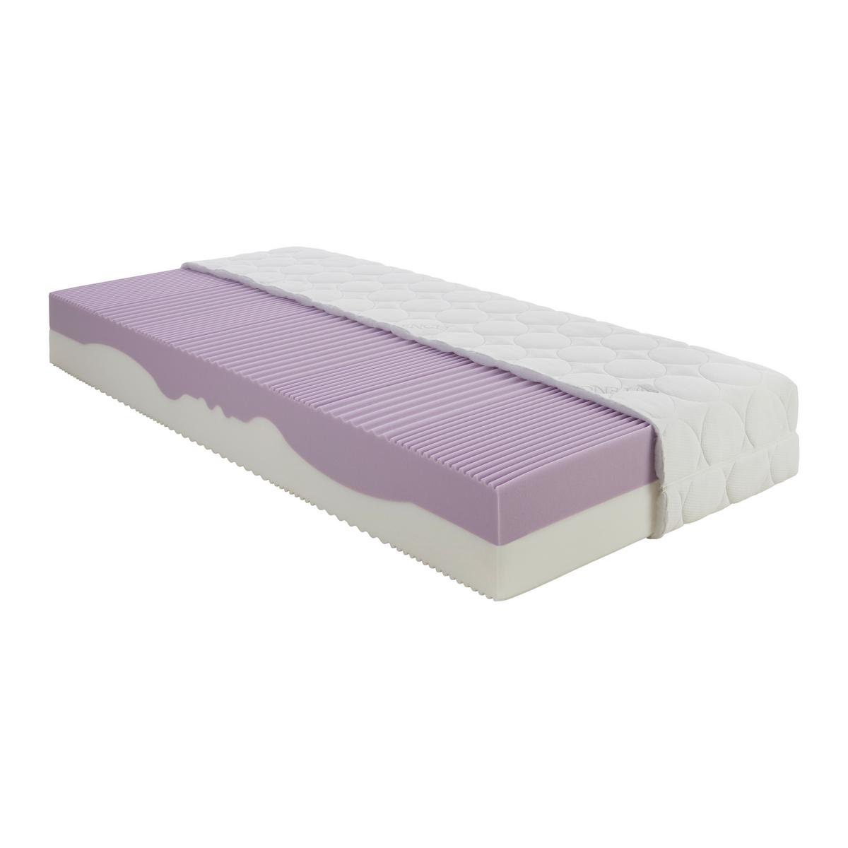 Partnermatratze Ergo 24 H2/H3 ca. 160x200cm - Weiss, Textil (160/200cm) - Nadana
