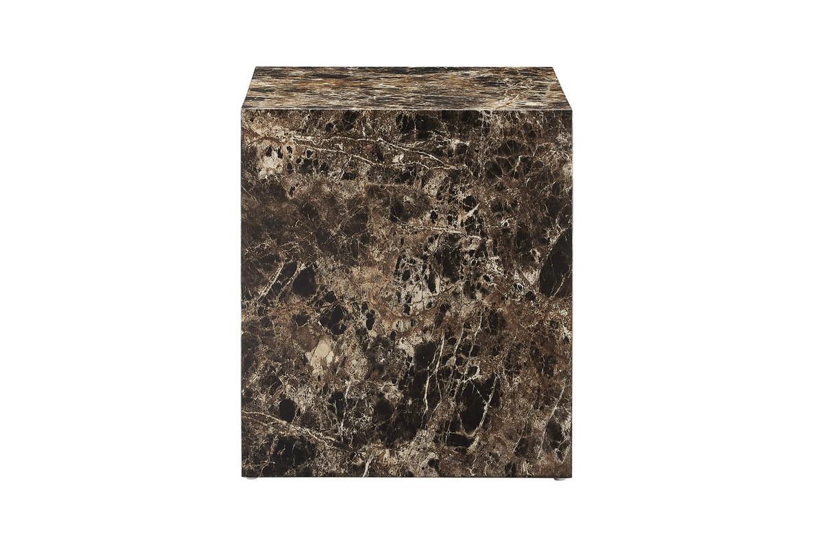 Mizica Marble, Rjava, 45x45cm - rjava, Design, leseni material (45/45/50cm) - Livetastic