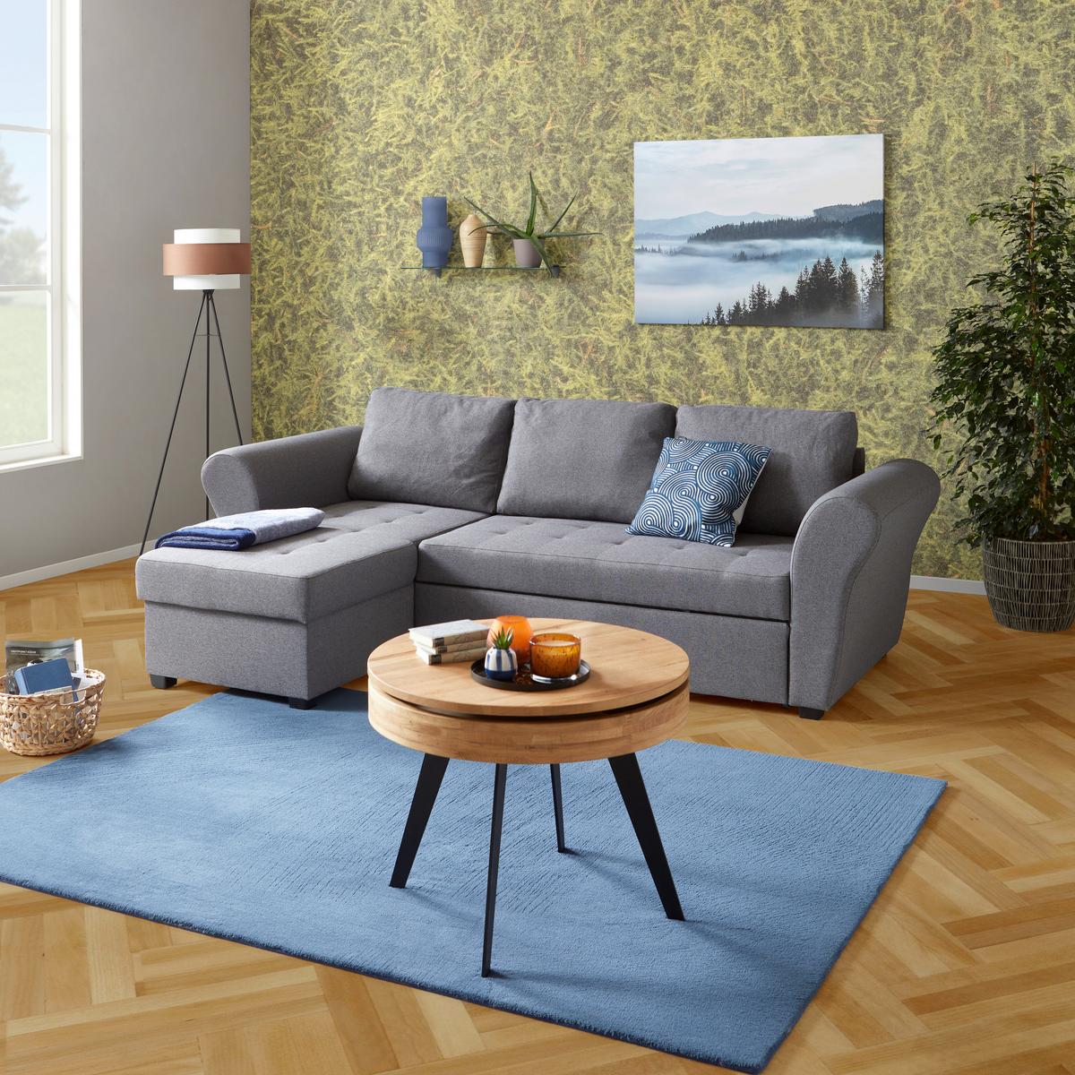 Canapea modulară Lasse - antracit, Modern, textil (260/155cm) - Best Price